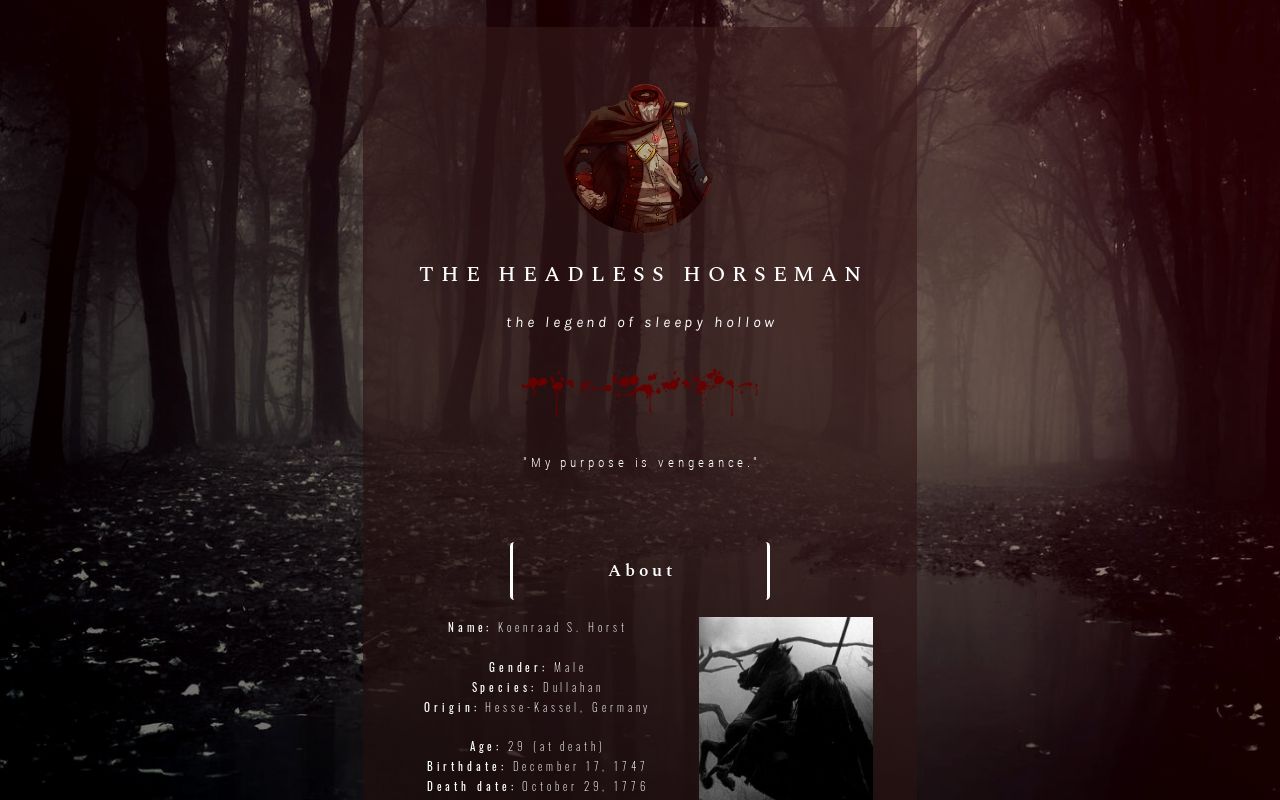 Carrd profile picture for @horseman